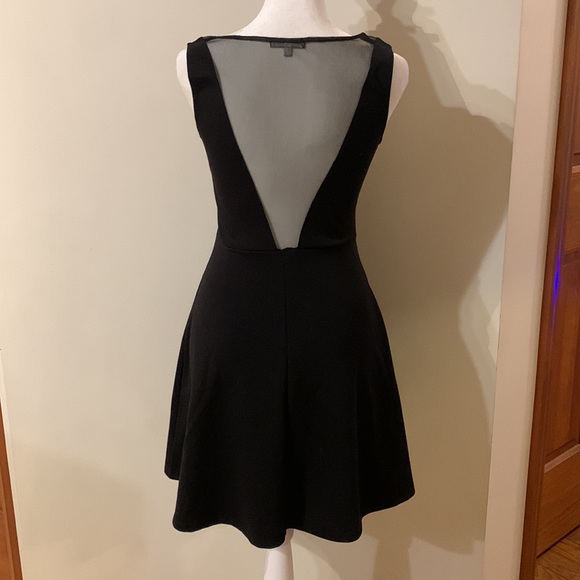 Juniors Studded Front, Sheer Back Dress - Picture 2 of 5